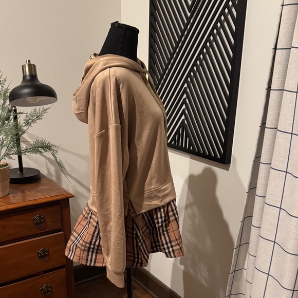 Jodifl  Hoodie with Plaid Hem medium - Picture 4 of 13